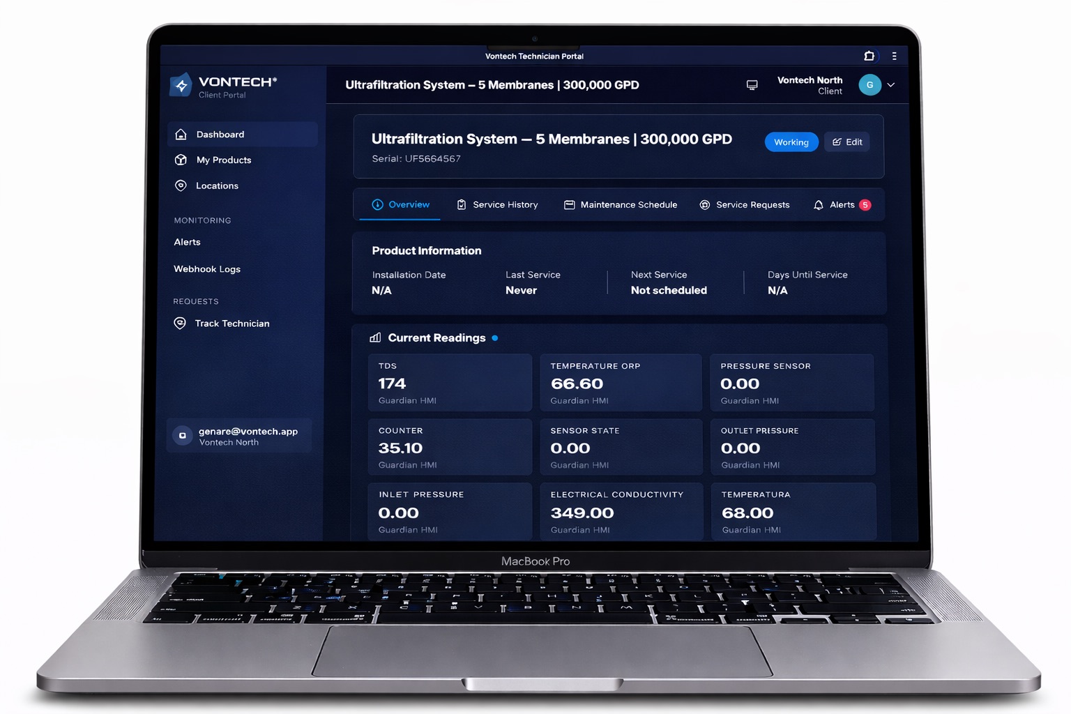 Vontech Technician Portal